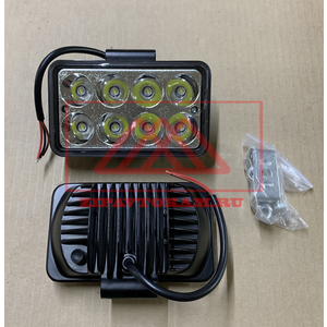 Фара светодиодная прямоугольная, 8LED-24W, 150х60х115мм, KS-WSQ208S OFF - Road, направленный свет, ближний/дальний, алюминиевый корпус (пылевлагозащищенный) 12/24V