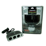 Разветвитель прикуривателя 12-24V (3 гнезда+1 USB), световой индикатор
