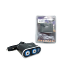 Разветвитель прикуривателя 12-24V (2 гнезда+1 USB), световой индикатор + тумблер