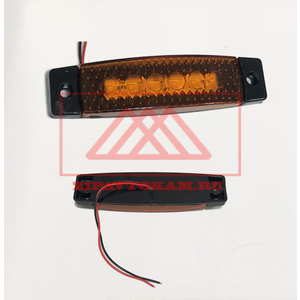 Перейти на страницу товара Фонарь габаритный LED 24V, желтый (30x130мм, 6-светодиодов) ТУРЦИЯ NOKTA