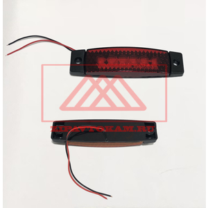 Фонарь габаритный LED 24V, красный (30x130мм, 6-светодиодов) ТУРЦИЯ NOKTA