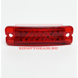 Фонарь габаритный 18-ти диодный 4372 LED (красный) 12-24V L-100мм