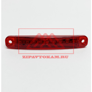 Фонарь габаритный 9-ти диодный IN4363R LED (красный) 12-24V L-100мм