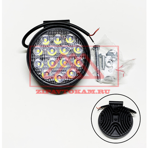 Перейти на страницу товара Фара светодиодная круглая, 14LED-42W, п/т и рабочего света, 12-80V (d=115мм) АТ15750