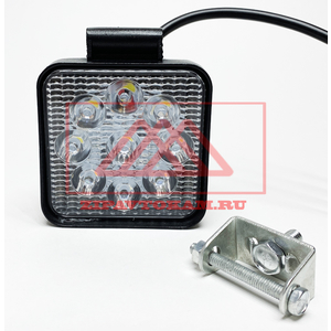 Перейти на страницу товара Фара светодиодная квадратная, 9LED-27W М, 85х85х25мм, 10-30V 6500K±500K (рассеиваемый) KR-4035