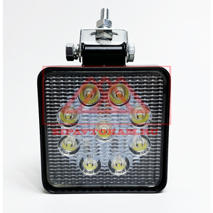 Перейти на страницу товара Фара светодиодная квадратная, 9LED-27W, 128х108х36мм, 9-40V, Spot S-27W-E DA-02362
