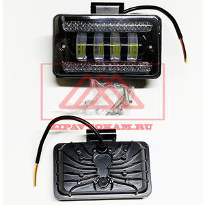 Перейти на страницу товара Фара светодиодная прямоугольная, 4LED-40W, универсальная, 4400LM 12-80V, (152х110мм) KR-3506