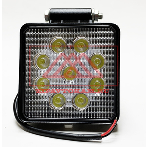 Перейти на страницу товара Фара светодиодная квадратная, 9LED-27W, доп-ная, рассеиваемый свет, (09.1883) АЕ-12