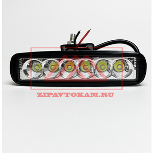 Перейти на страницу товара Фара светодиодная узкая, 6LED-18W, 156х42х40мм, дальний (10-30В) Nord YADA