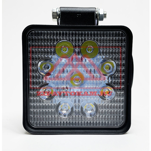 Перейти на страницу товара Фара светодиодная квадратная, 9LED-27W, направленный свет, SLIM,AE27S-9LED-28HC, 09.1927, АЕ-28