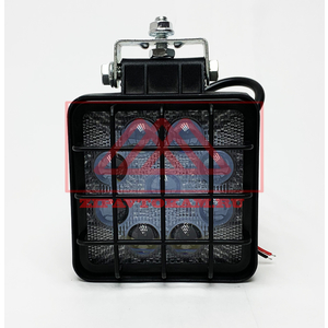 Перейти на страницу товара Фара светодиодная квадратная, 9LED-27W ЛИНЗА, 5D, с решеткой доп-ная, направленный свет, (09.2238) АЕ-39