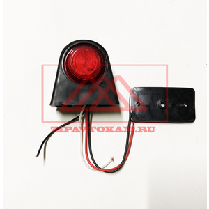 Фонарь габаритный и контурный крас/бел Е101 светодиодный (LED) 24V DA-00748