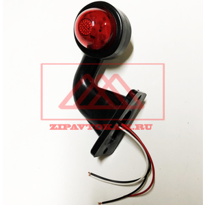 Фонарь габаритный и контурный крас/бел Е206 светодиодный (LED) 24V DA-00755