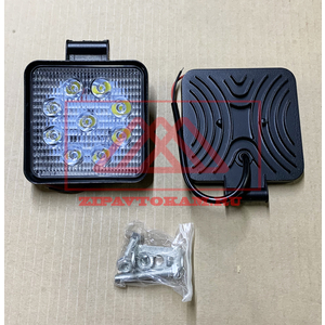 Перейти на страницу товара Фара светодиодная квадратная, 9LED-27W, 105х28х125мм, GE-WSQ009F (SL30), 12/24В