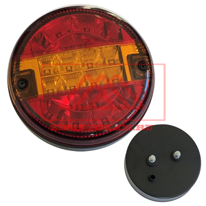 Фонарь задний круглый LED л/п под кабель (24V, универсальный, с указателем поворота)