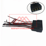 Разъем межжгутовой 8-ми клеммный штыревой AX37502 серии 6.3, с проводами 1,0 мм [10]