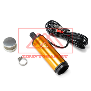 Насос топлива погружной с фильтром, 24В, диаметр 51 мм, 35 л/мин, патрубок 18 мм, длина провода 3м, подключение к АКБ зажимом крокодил (03.01306)