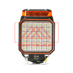 Фара светодиодная 36 диодов с проблесковым маяком в сборе квадратная 09.03087